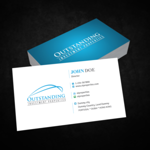 Visitenkarten-Design von Creative Jiniya für Outstanding Investment Properties, Ltd | Design: #11739159