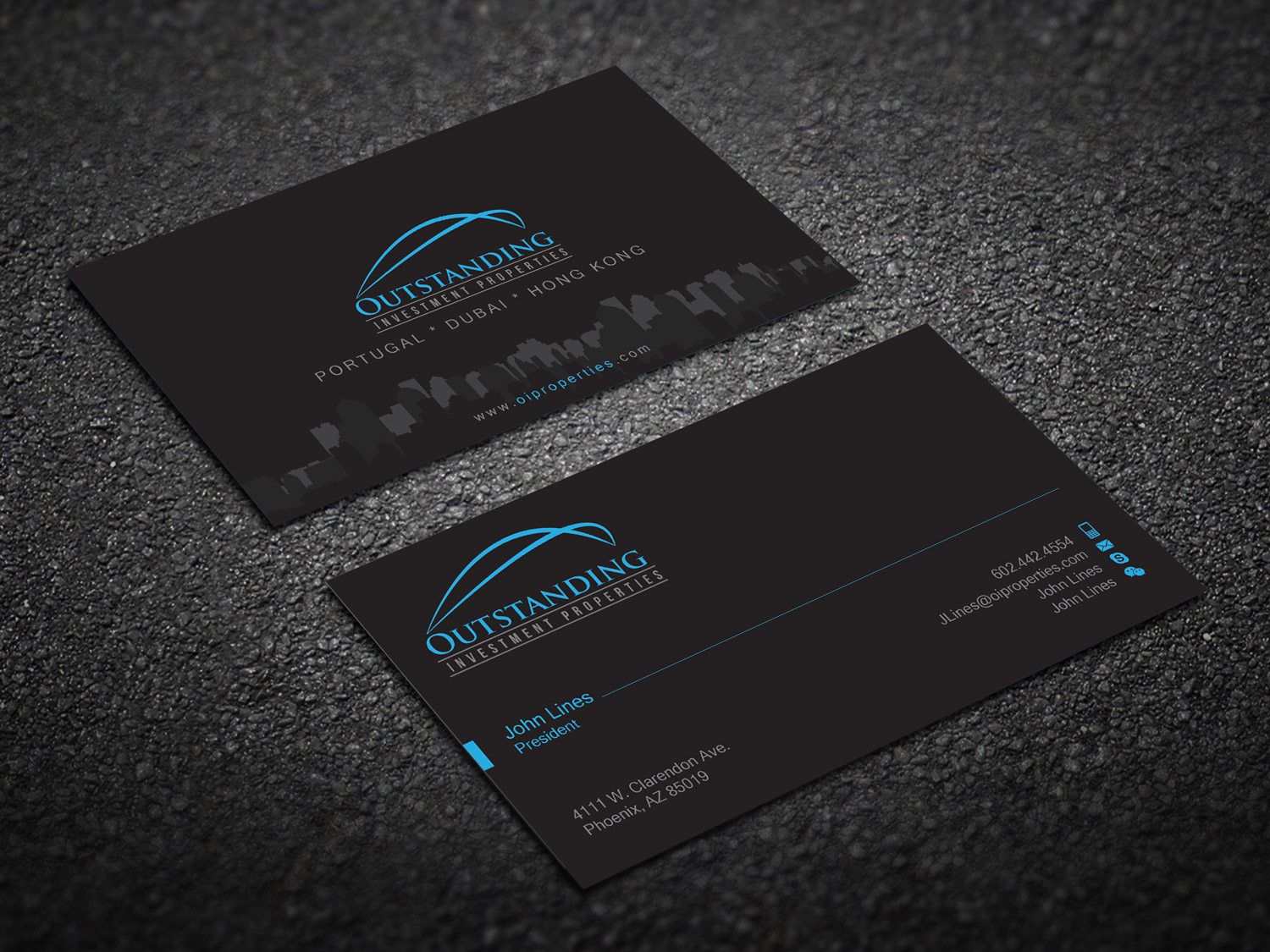 Business Card Design by Khaled Saifullah for Outstanding Investment Properties, Ltd | Design #11743129