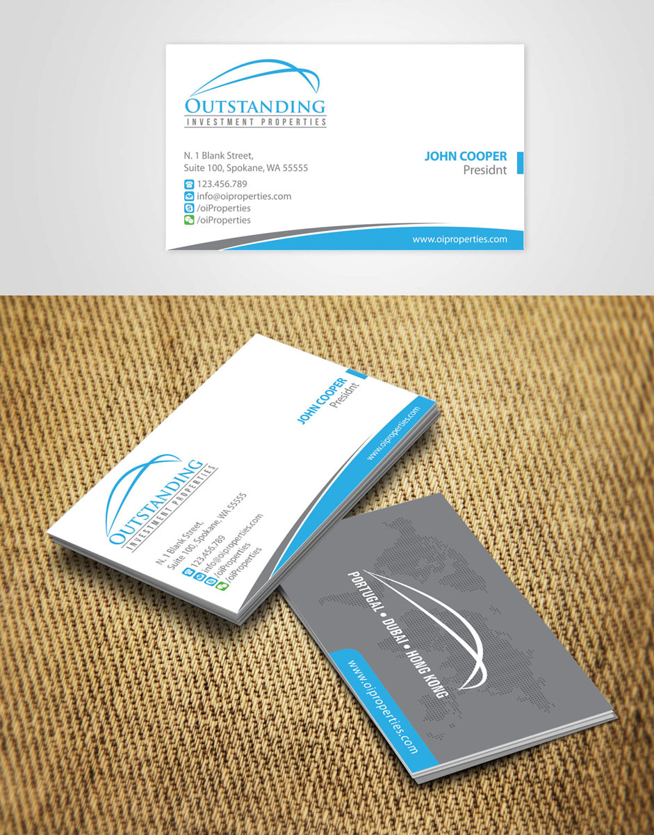 Business Card Design by alpesh9520 for Outstanding Investment Properties, Ltd | Design #11749968