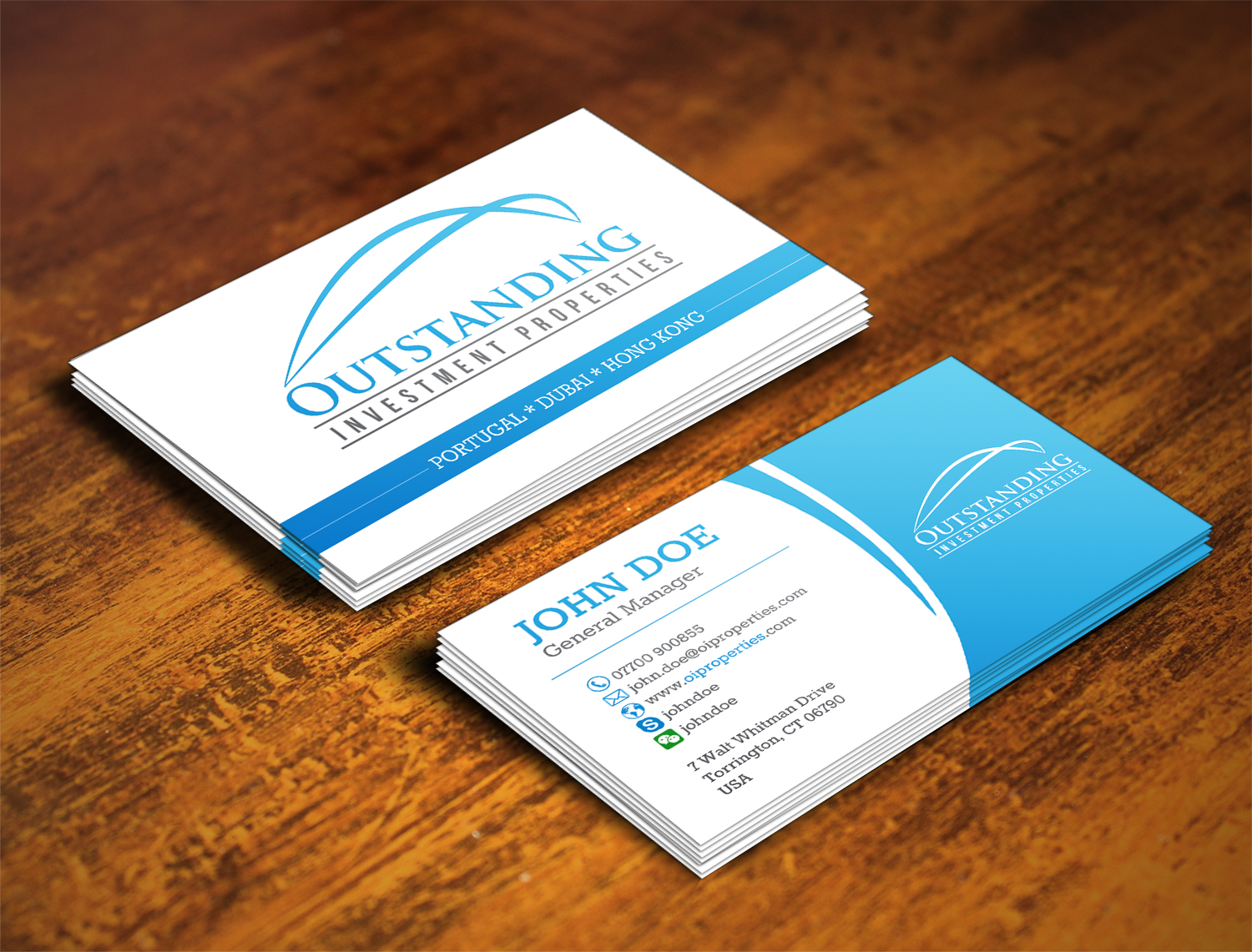Business Card Design by alhemique1 for Outstanding Investment Properties, Ltd | Design #11740284