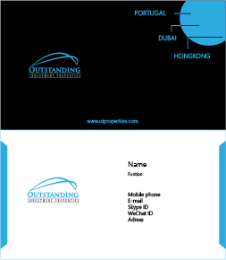 Business Card Design by GPSL for Outstanding Investment Properties, Ltd | Design #11744675