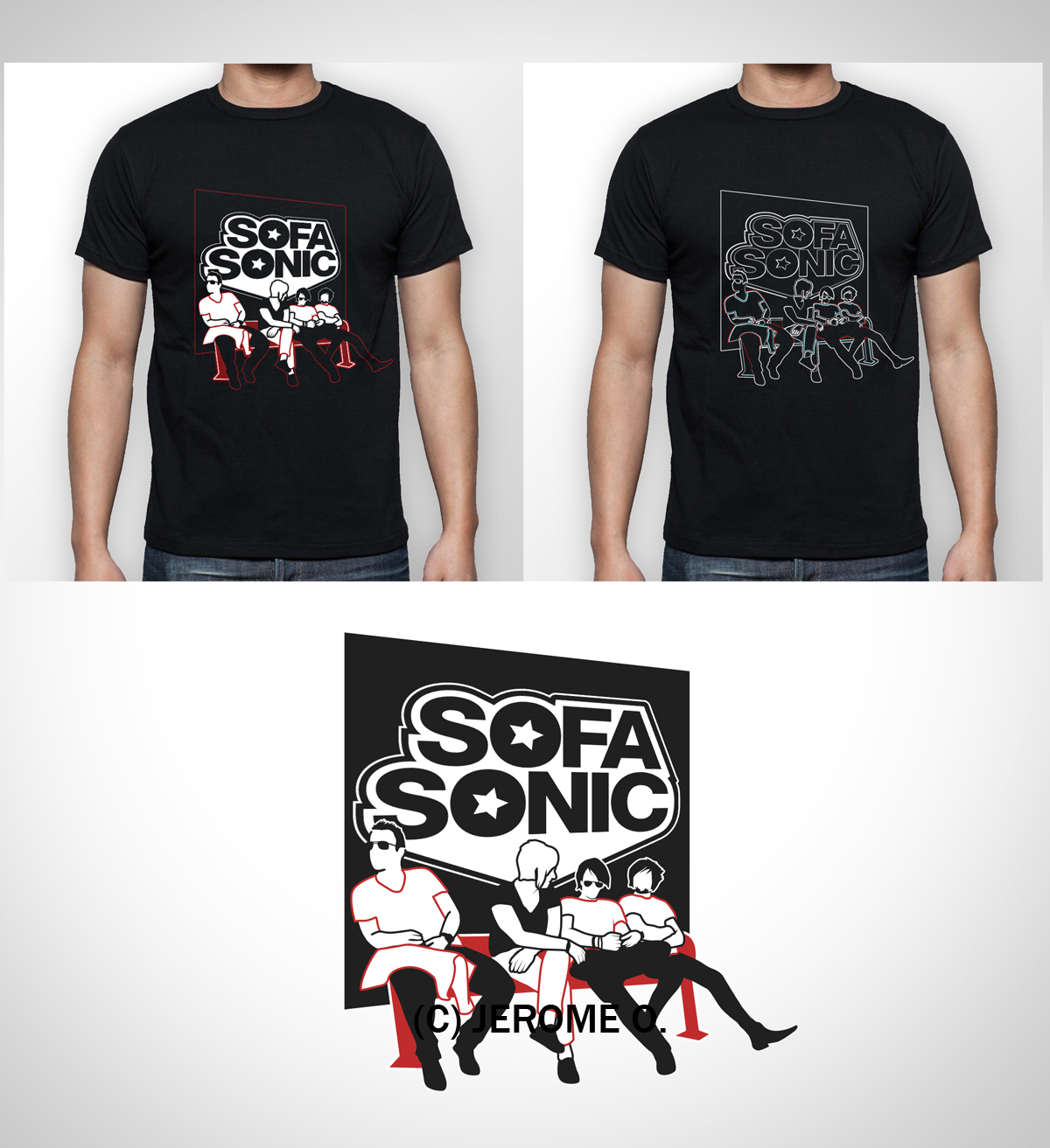T-shirt Design by Happixel for Sofasonic | Design #11754612