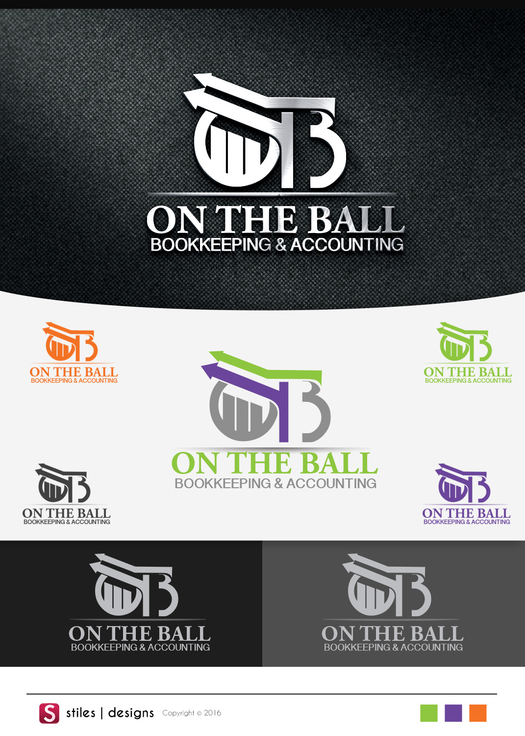 Logo-Design von stiles1414 für On The Ball Bookkeeping & Accounting | Design #12032274
