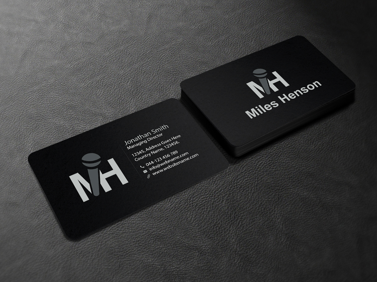 Diseño de Tarjeta de Presentación por Creations Box 2015 para MilesHenson | Diseño #11750967