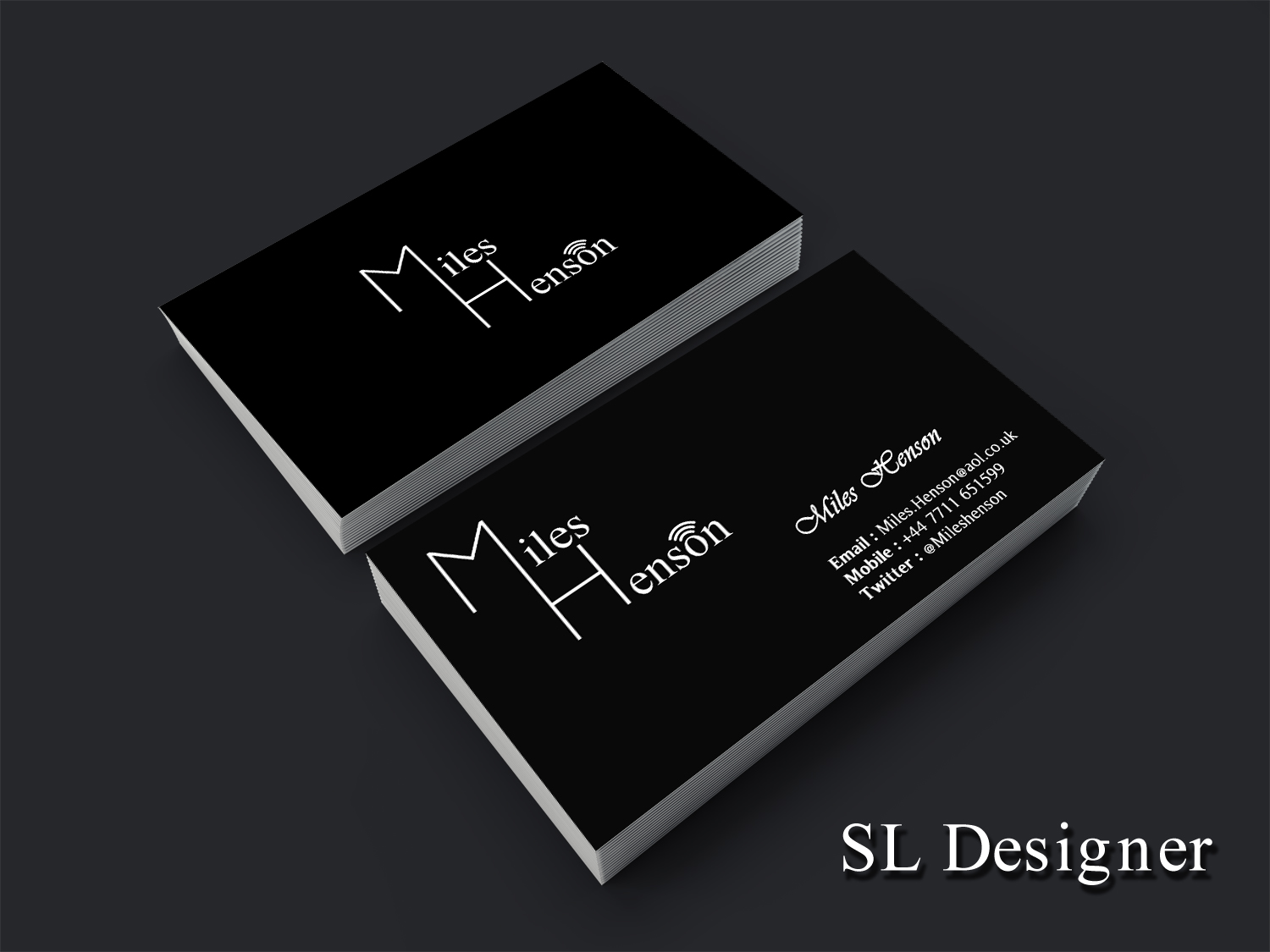 Business Card Design by SL Designer for MilesHenson | Design #11745708