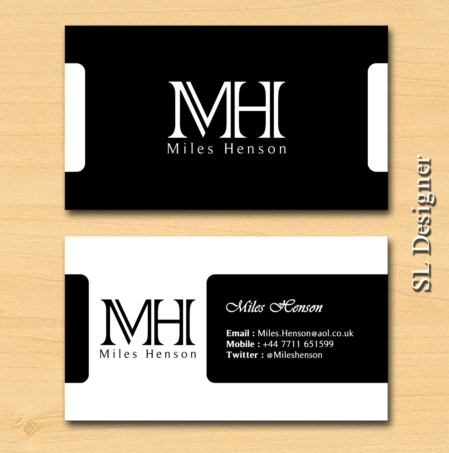 Diseño de Tarjeta de Presentación por SL Designer para MilesHenson | Diseño #11745713