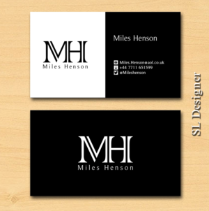 Business Card Design by SL Designer for MilesHenson | Design: #11745714
