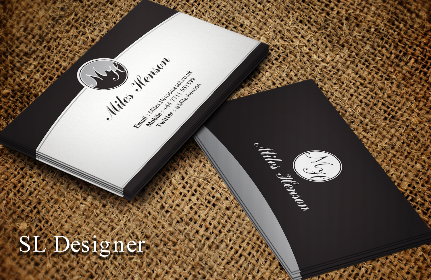 Diseño de Tarjeta de Presentación por SL Designer para MilesHenson | Diseño #11746291