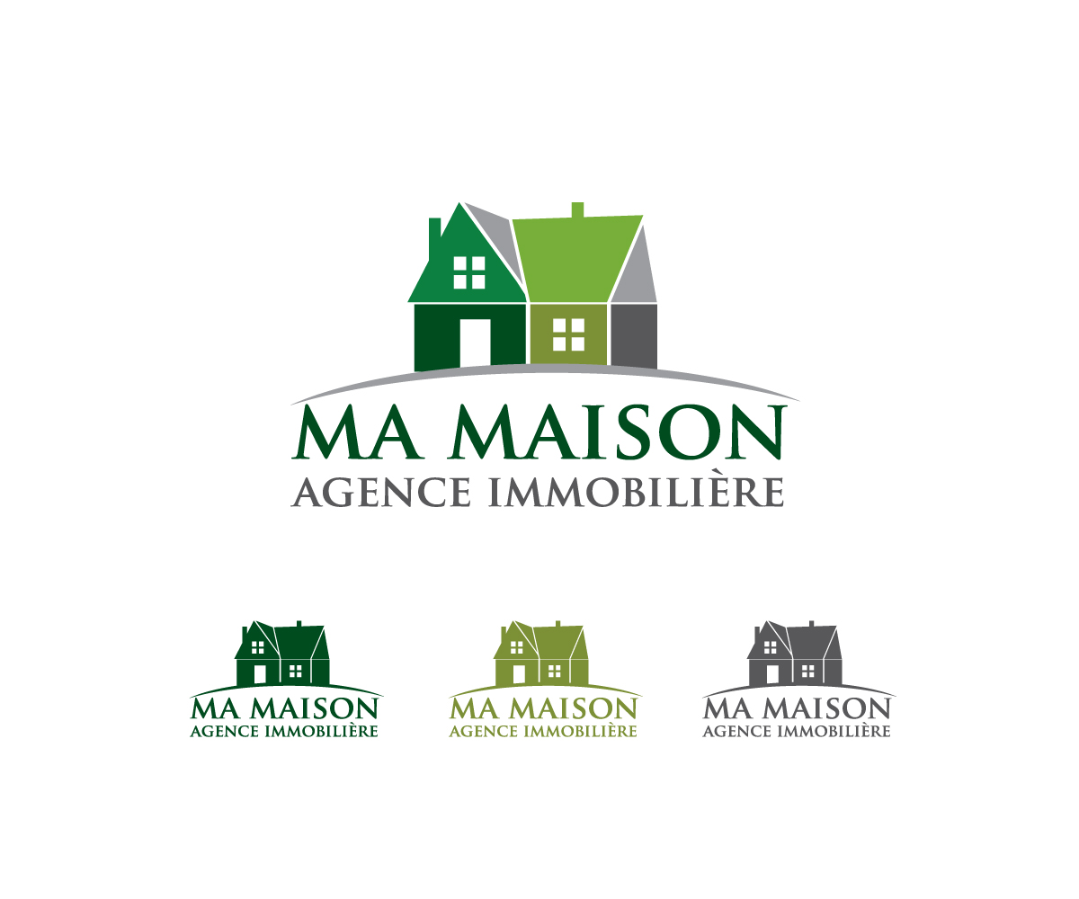 Logo Design by Wizard-Of-art for Ma maison agence immobilière | Design: #11740779