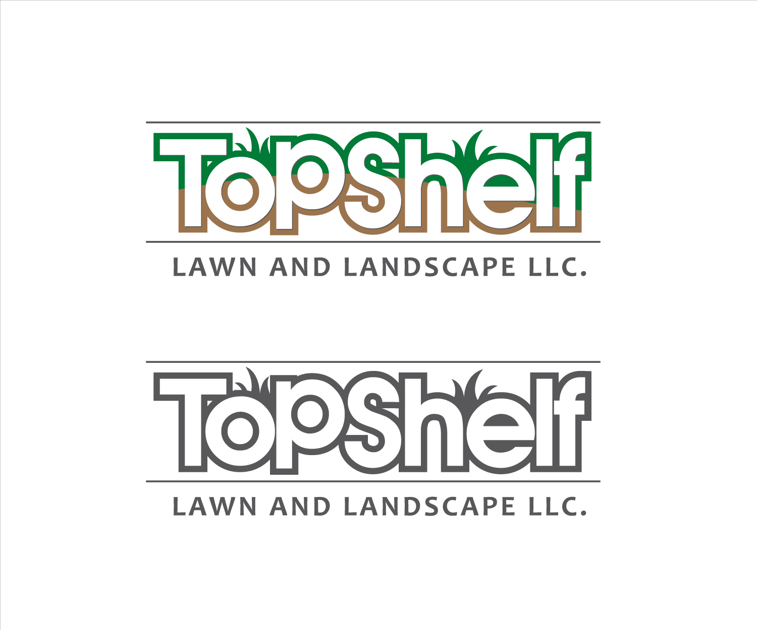 Logo Design by rdeelasian for Top shelf lawn and landscape | Design #11768119