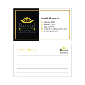 Business Card Design by Actives for Royal decor gallery | Design: #11750258