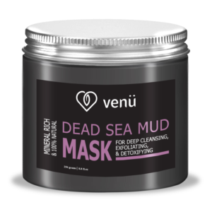 venu dead see mud mask label design