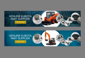 Agricultural & Construction Machinery Parts Company Website Needs a Banner | Banner Ad Design by Laurra