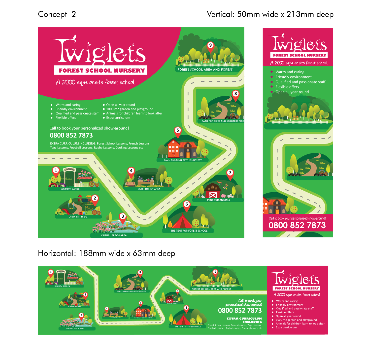 Brochure Design by O'ra for Twiglets Forest School Nursery | Design #11830197
