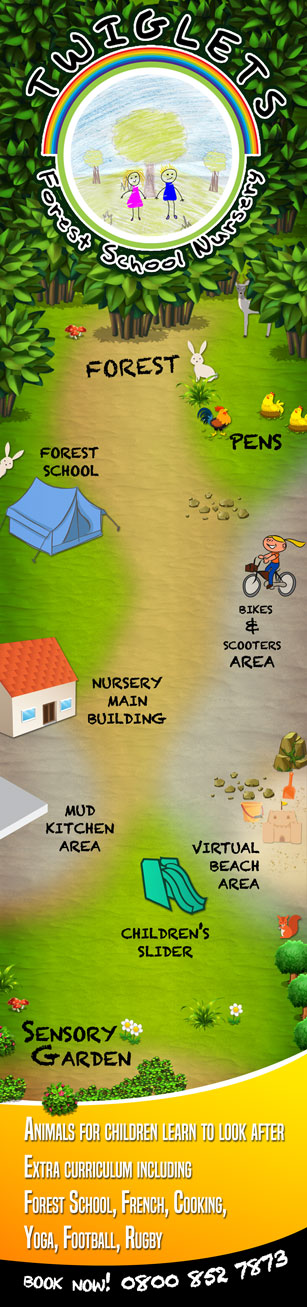 Brochure Design by Buney for Twiglets Forest School Nursery | Design #11839291