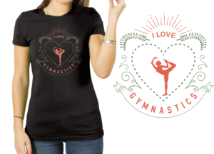 ilustración para una camiseta infantil con motivo de gimnasia ritmica | T-Shirt-Design von a.o.d
