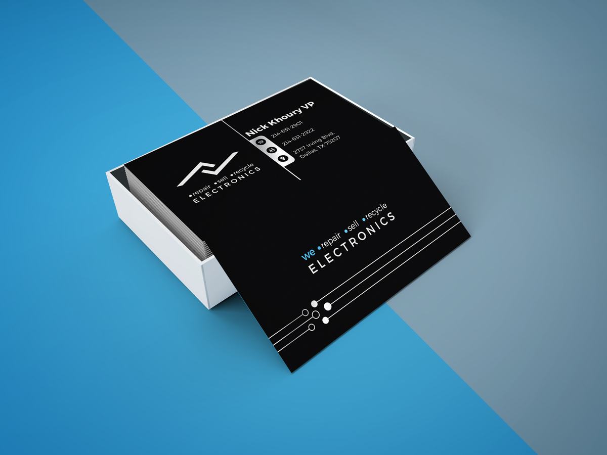Business Card Design by JK18 for Atlas Electronics, Inc  | Design #11753109