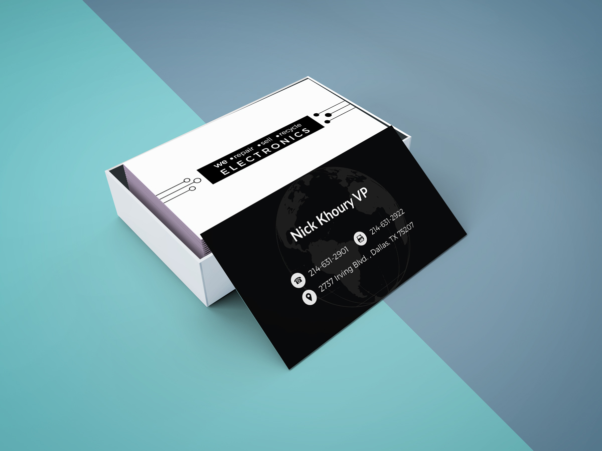Design de Carte de Visite par JK18 pour Atlas Electronics, Inc  | Design #11769513