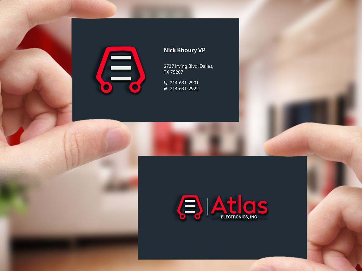 Business Card Design by Creations Box 2015 for Atlas Electronics, Inc  | Design #11772648
