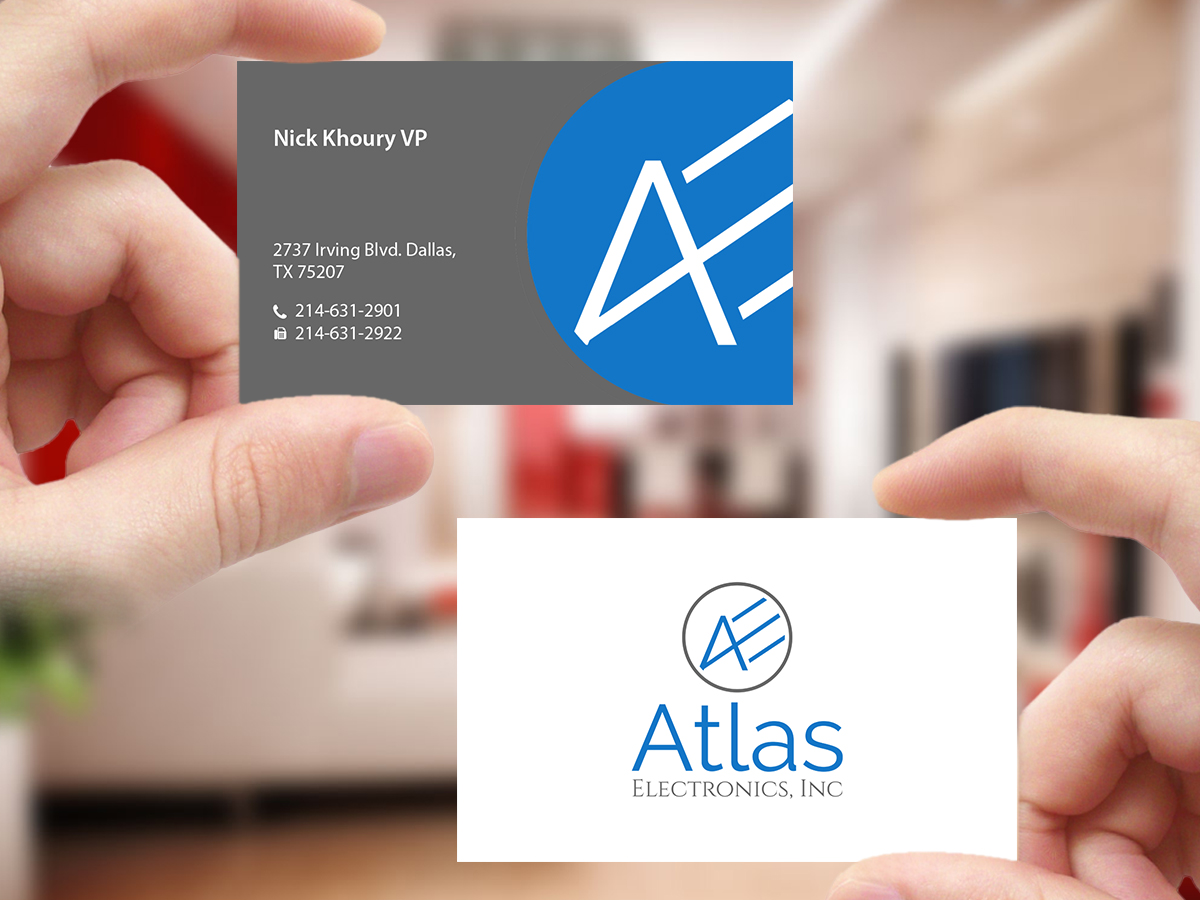 Business Card Design by Creations Box 2015 for Atlas Electronics, Inc  | Design #11772649