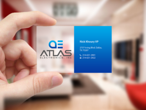 Business Card Design by Creations Box 2015 for Atlas Electronics, Inc  | Design: #11772650