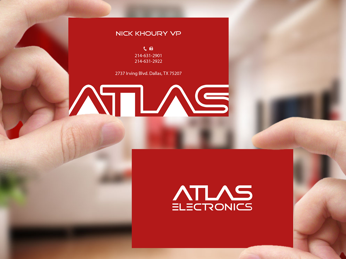 Design de Carte de Visite par Creations Box 2015 pour Atlas Electronics, Inc  | Design #11772652