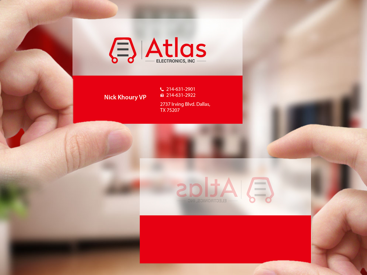 Business Card Design by Creations Box 2015 for Atlas Electronics, Inc  | Design #11772653