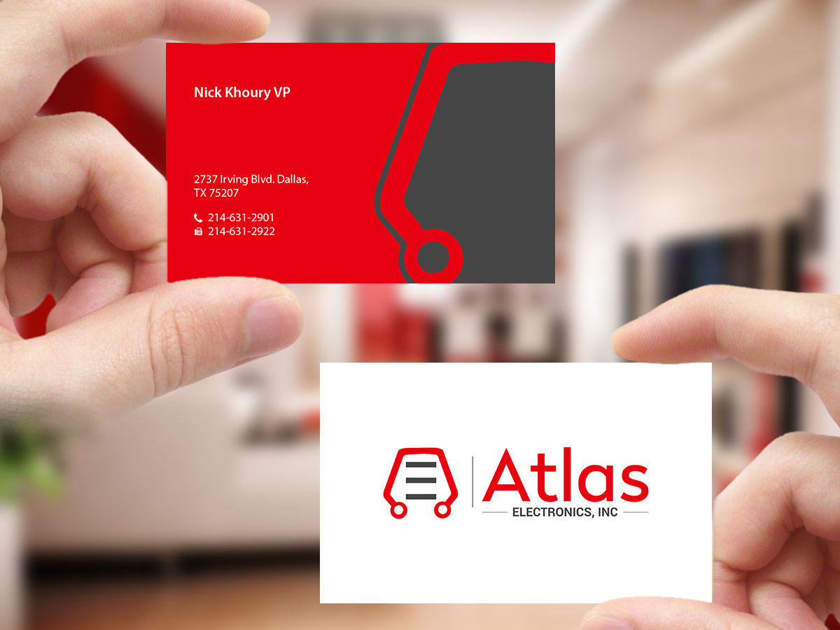 Design de Carte de Visite par Creations Box 2015 pour Atlas Electronics, Inc  | Design #11772655