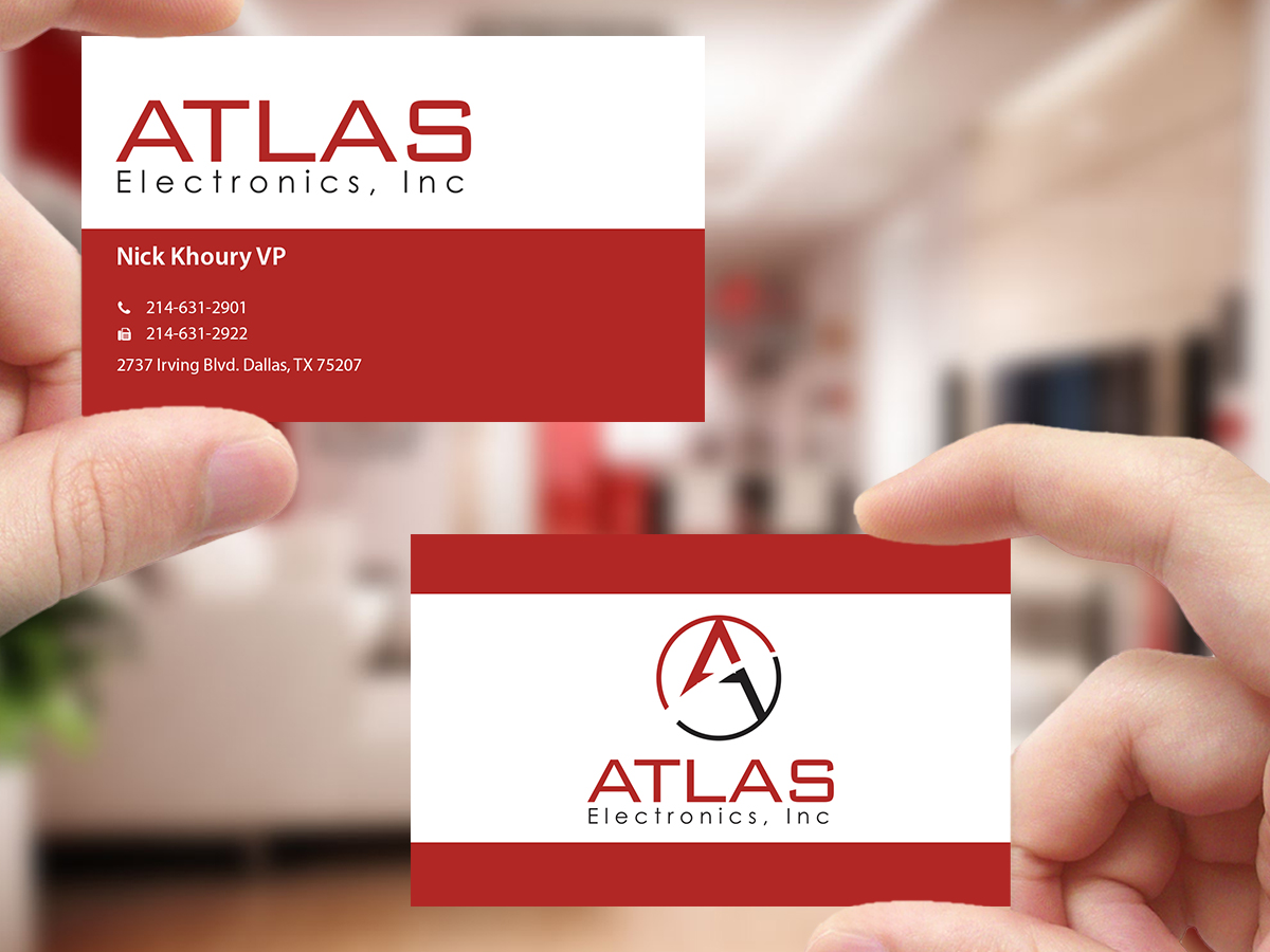 Design de Carte de Visite par Creations Box 2015 pour Atlas Electronics, Inc  | Design #11772662