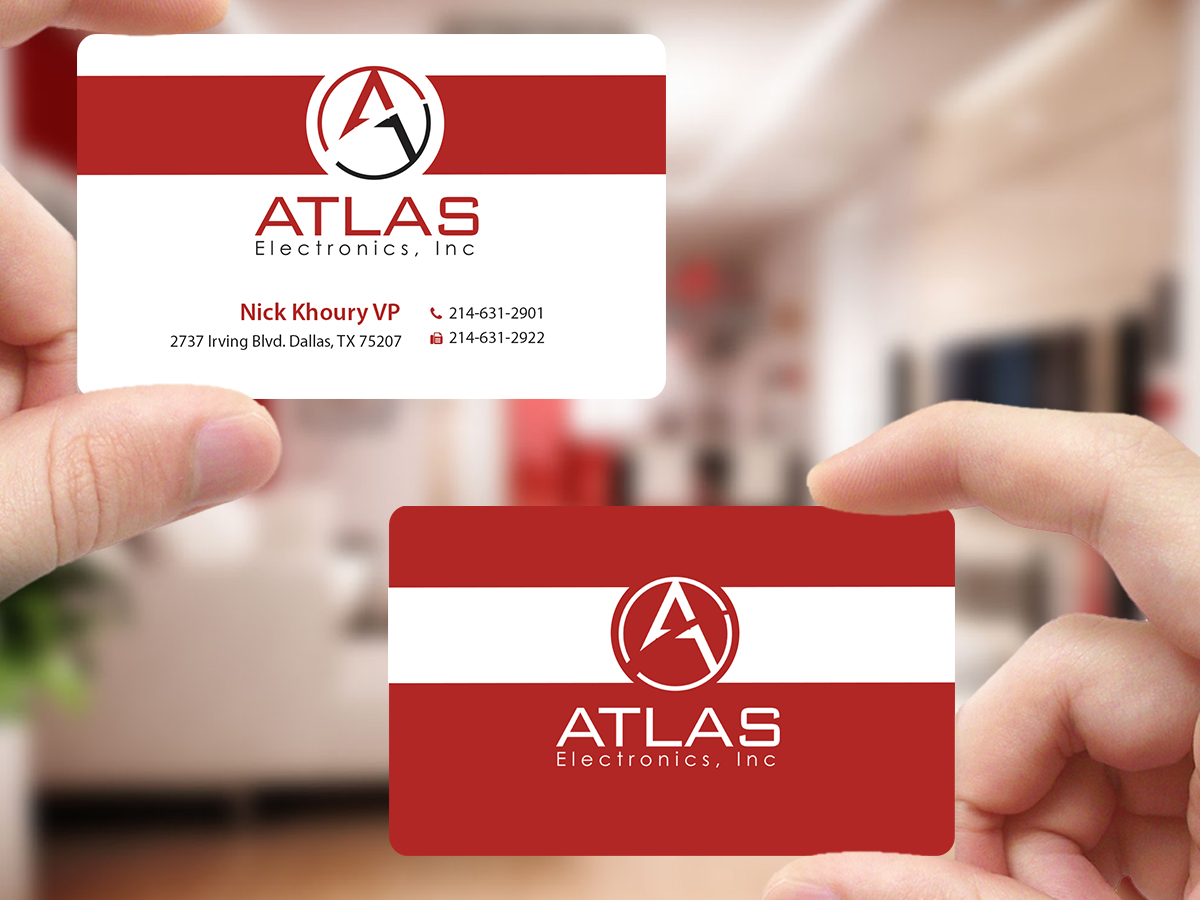 Business Card Design by Creations Box 2015 for Atlas Electronics, Inc  | Design #11772663