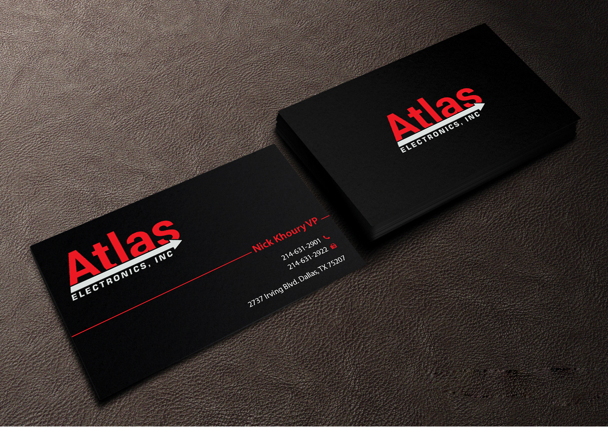 Design de Carte de Visite par Creations Box 2015 pour Atlas Electronics, Inc  | Design #11772667