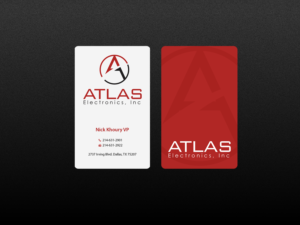 Business Card Design by Creations Box 2015 for Atlas Electronics, Inc  | Design: #11772671