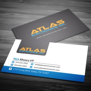 Business Card Design by Ni Oeuvre for Atlas Electronics, Inc  | Design: #11772723