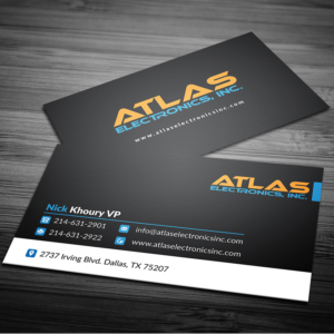 Business Card Design by Ni Oeuvre for Atlas Electronics, Inc  | Design: #11772734