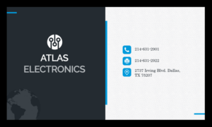 Business Card Design by expertdesk for Atlas Electronics, Inc  | Design #11794342