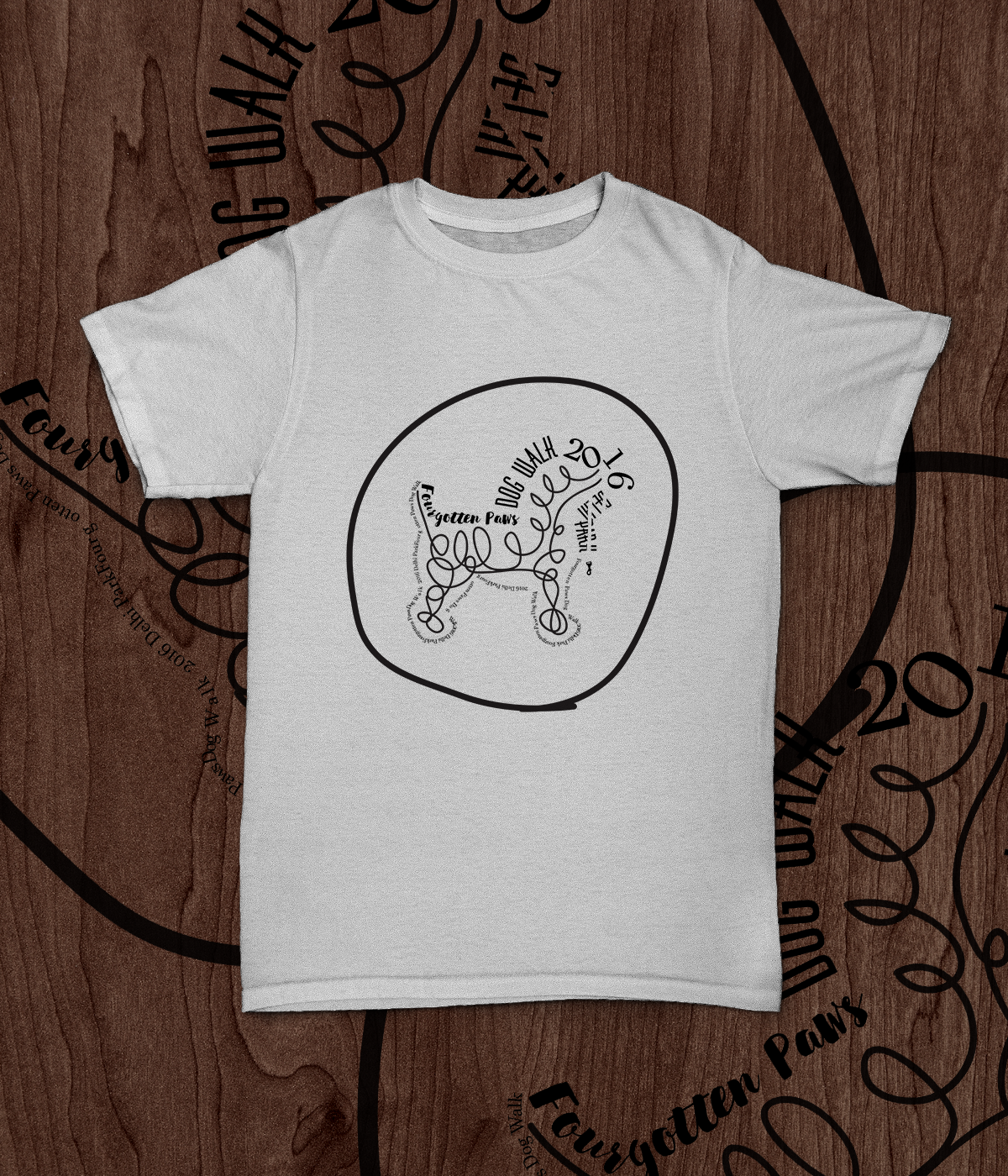 T-shirt Design by Brenda for Fourgotten Paws | Design #11816981