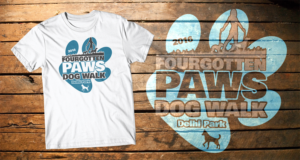 T-Shirt-Design von db1404 für Fourgotten Paws | Design: #11806347