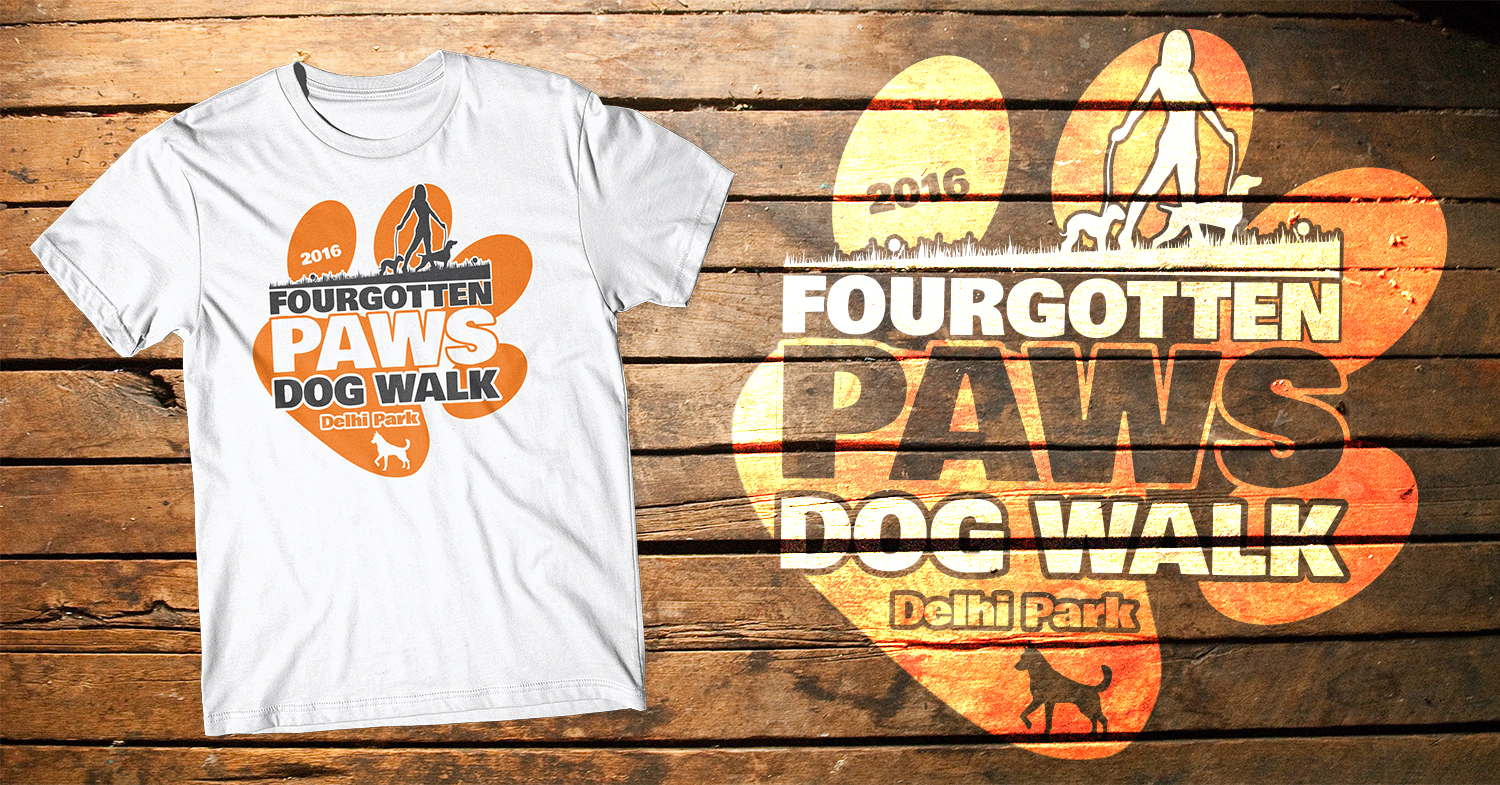 T-shirt Design by db1404 for Fourgotten Paws | Design #11815205