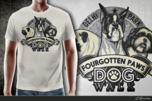 T-shirt Design by gekgrfx for Fourgotten Paws | Design: #11813849