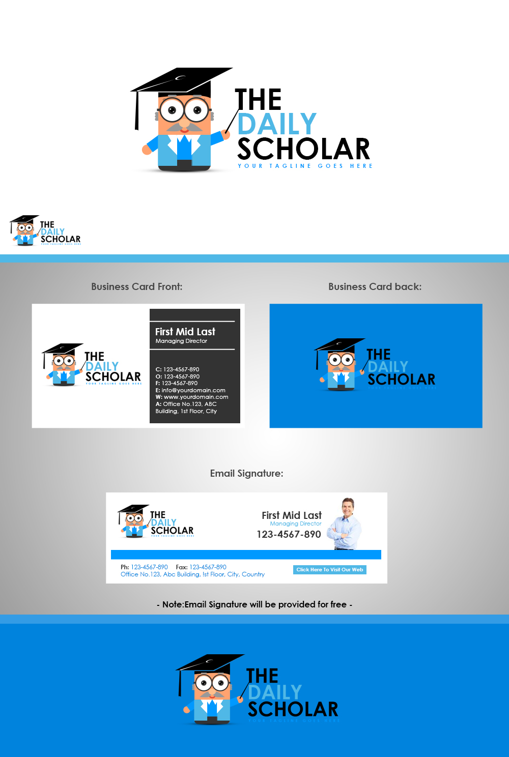 Logo-Design von Moustache-Graphics für The Daily Scholar | Design #11785536