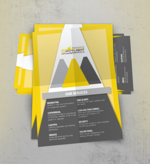 Design de Flyer par Cherri pour Spotlight Electrical Inc. | Design #11812917