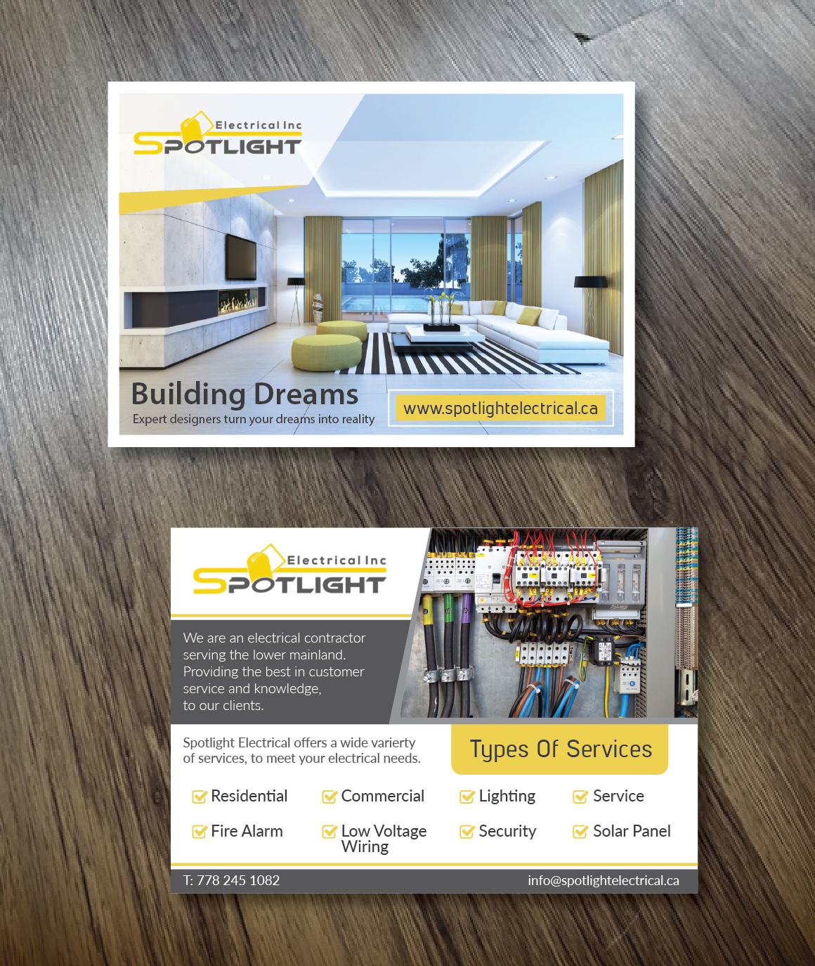 Flyer Design by Alexandar for Spotlight Electrical Inc. | Design #11784287