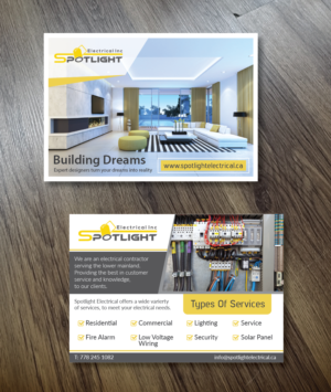 Flyer Design by Alexandar for Spotlight Electrical Inc. | Design: #11784287