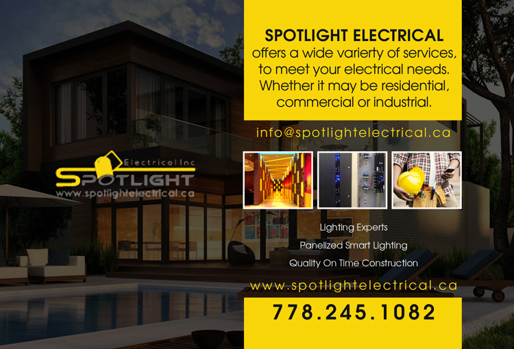 Diseño de Flyer por Club Flyer Studios para Spotlight Electrical Inc. | Diseño #11808071