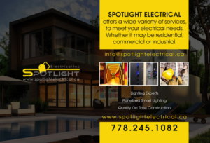 Design de Flyer par Club Flyer Studios pour Spotlight Electrical Inc. | Design #11808071