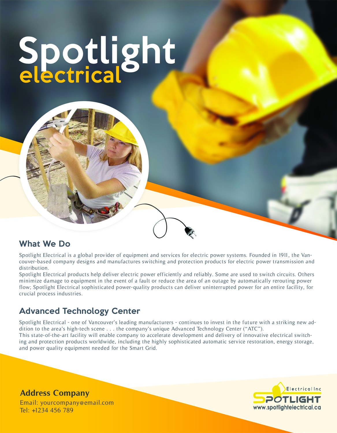 Flyer Design by nozomimiyu for Spotlight Electrical Inc. | Design #11795319