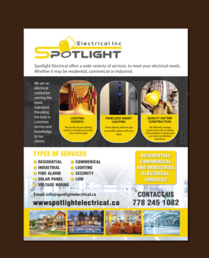 Flyer Design by meet007 for Spotlight Electrical Inc. | Design: #11783765
