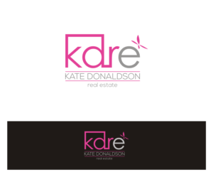 Kate Donaldson Real Estate or KDRE letters as well.  But could just go with full Kate Donaldson Real Estate | Logo Design by MKR