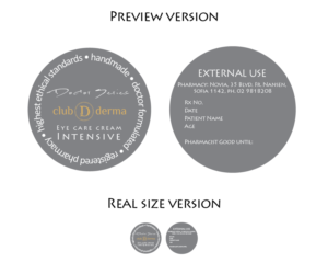 Label Design by allenz0rz for Club Derma | Design: #11783347
