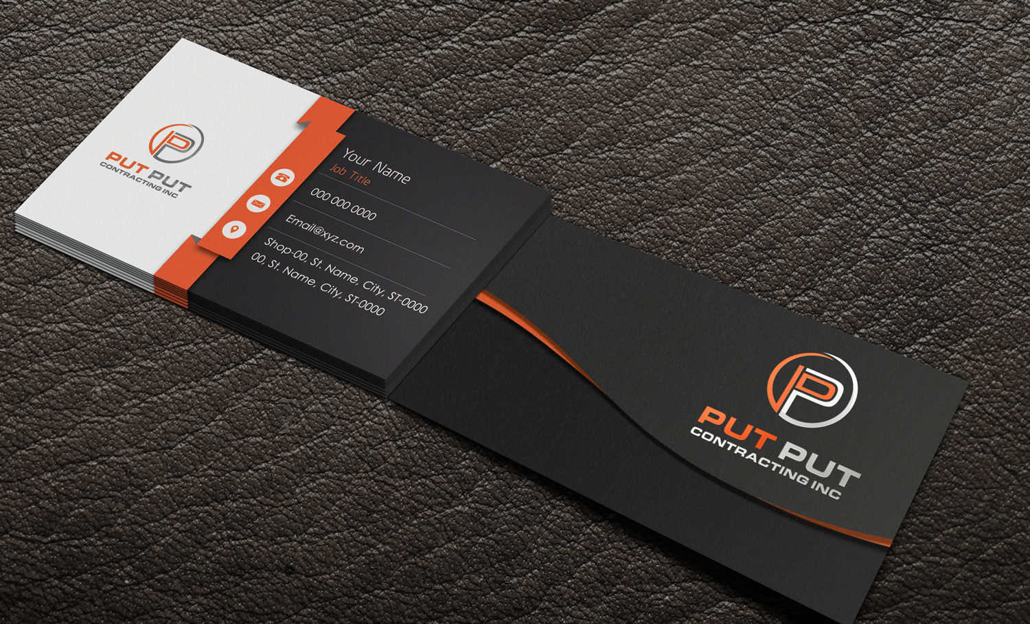 Business Card Design by Riz' for Put Put Contracting Inc | Design #11762563
